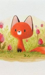 狐狸插画灵感图片集之锐意素材1，设计素材免费下载